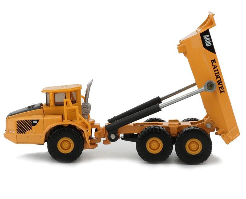 Metalni kiper kamion 1:87 sa pokretnim dijelovima - žuti