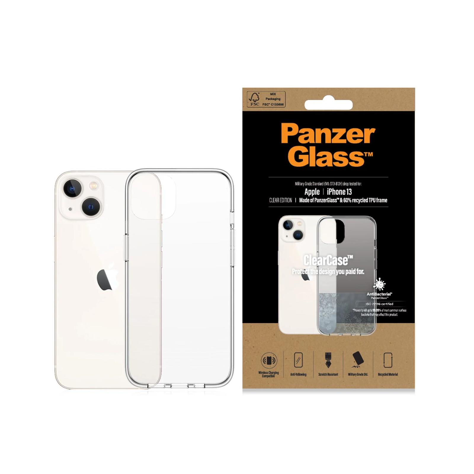 PanzerGlass 313 maska za mobitel 15,5 cm (6.1") Poklopac Prozirno
