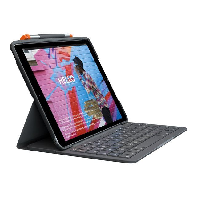 Logitech Slim Folio AZERTY Francuski Bluetooth Sivo