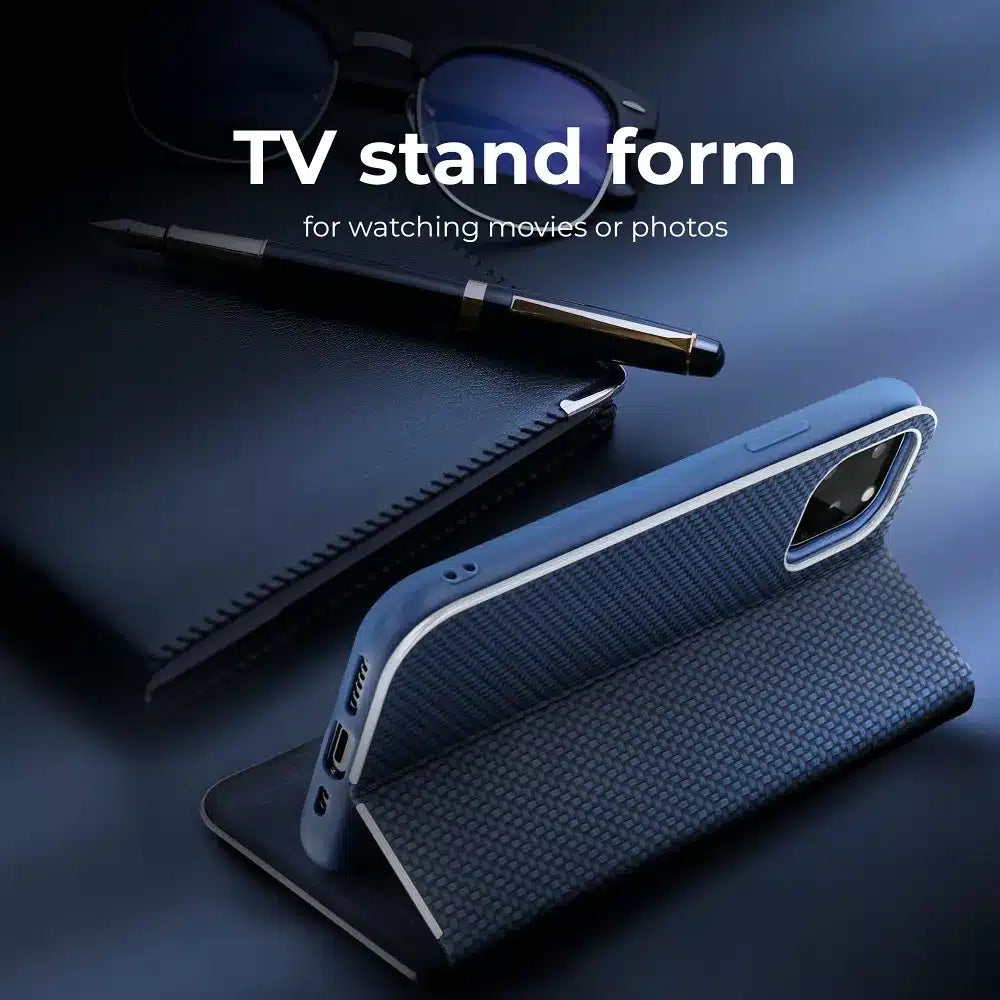 LUNA Book Carbon preklopna futrola za SAMSUNG GALAXY A14 4G plava