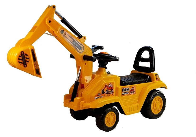 Dječja guralica Excavator arm - žuta