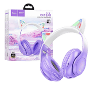 hoco. Slušalice bežične sa mikrofonom, Bluetooth - W42 Cat Ears, Purple Grape