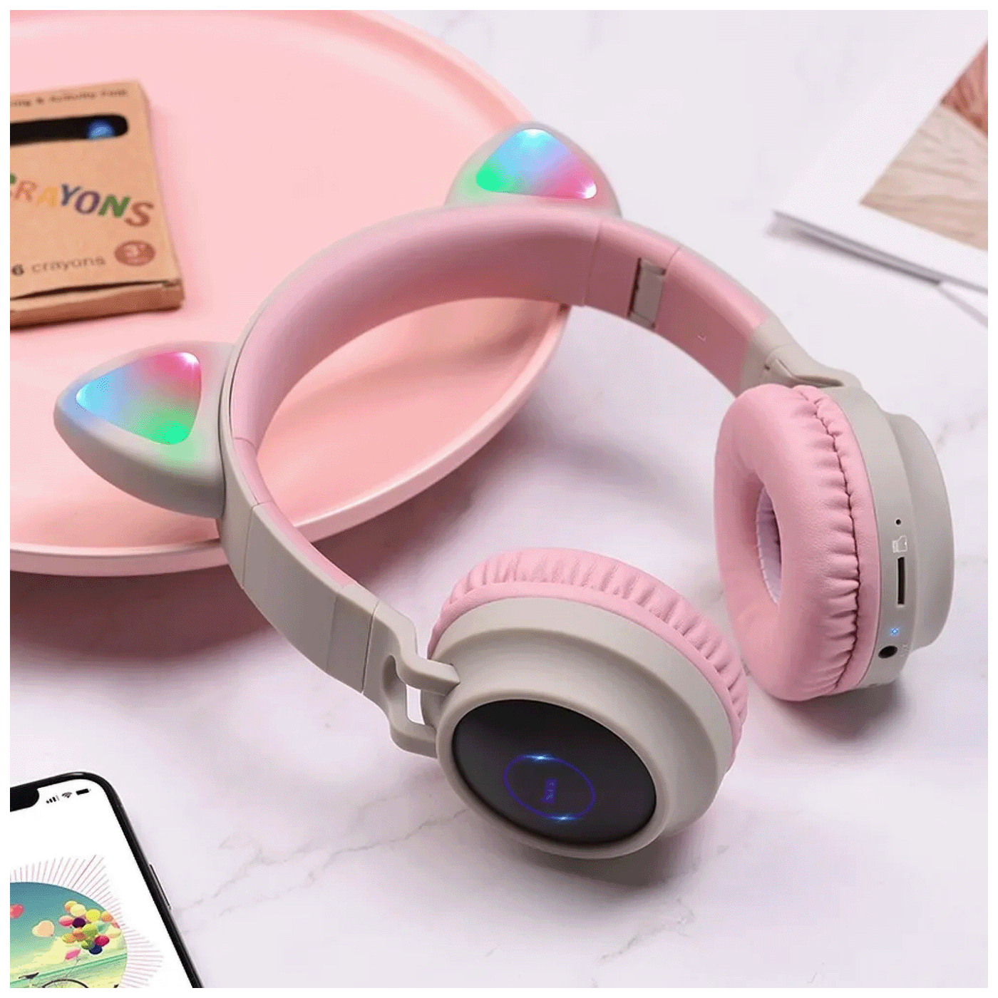 hoco. Slušalice bežične, Bluetooth - W45 Enjoy, White