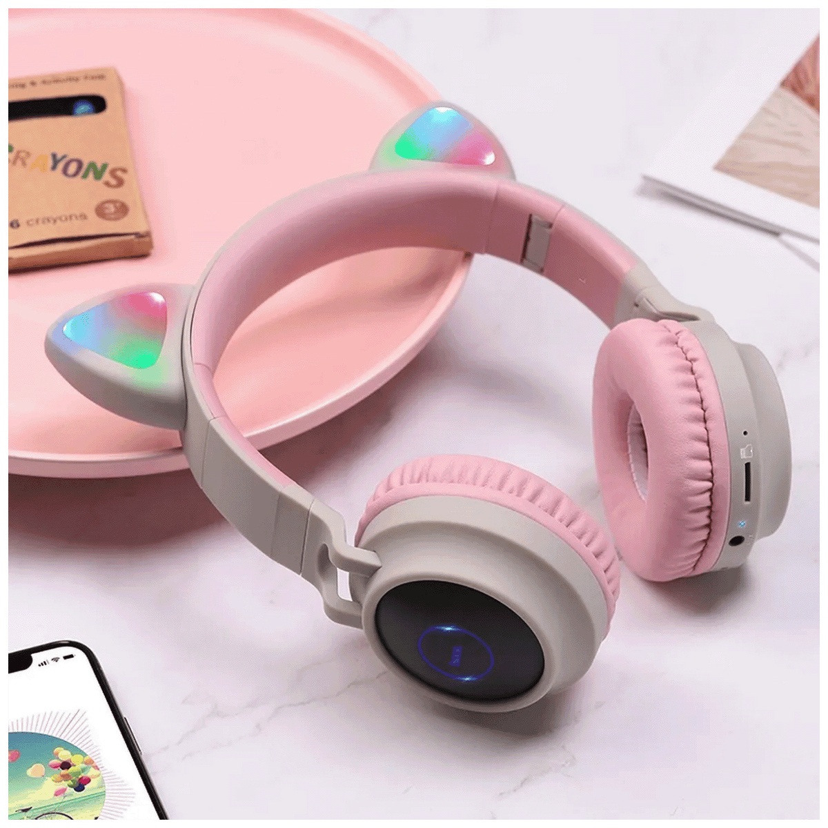 hoco. Slušalice bežične, Bluetooth - W45 Enjoy, White