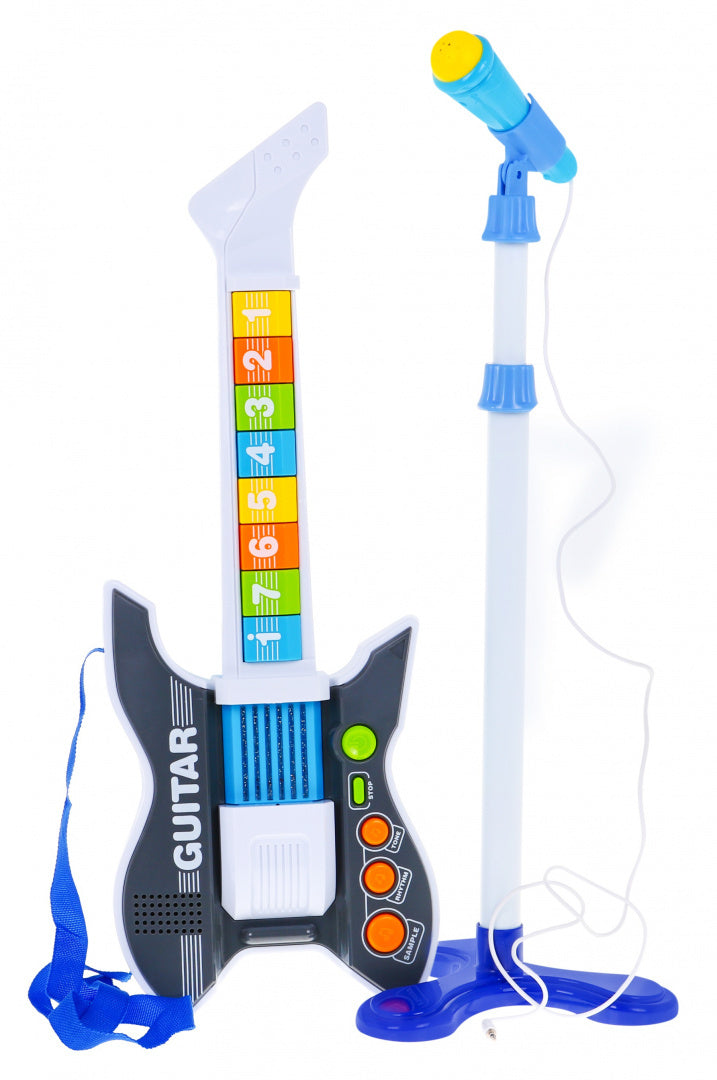 Dječja gitara s mikrofonom - šarena