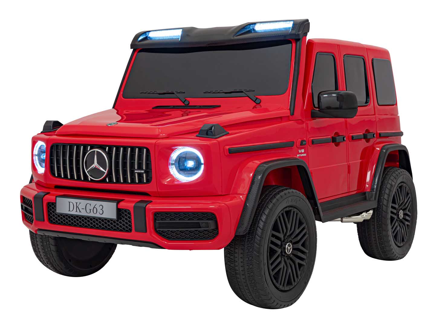 Licencirani auto na akumulator Mercedes Benz G63 AMG XXL 4x4 - dvosjed - crveni