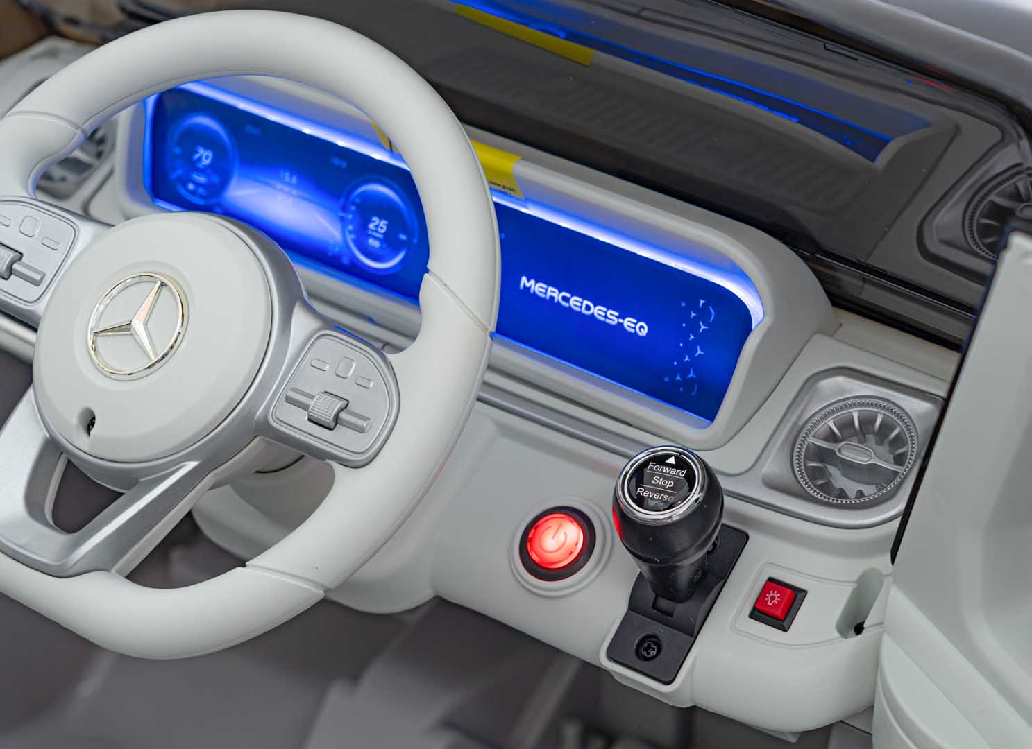 Licencirani auto na akumulator Mercedes Benz EQG 4x4 - srebrni