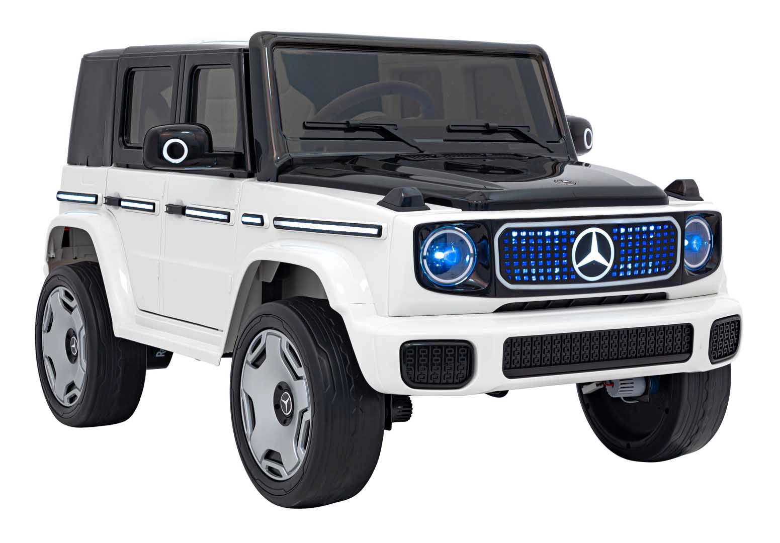 Licencirani auto na akumulator Mercedes Benz EQG 4x4 - bijeli