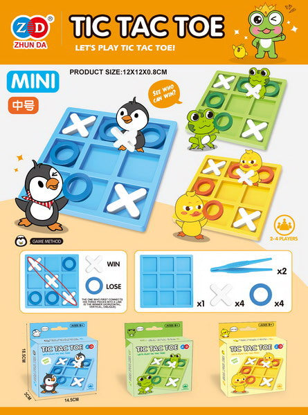 Tic Tac Toe Logic Game MINI Frog Version