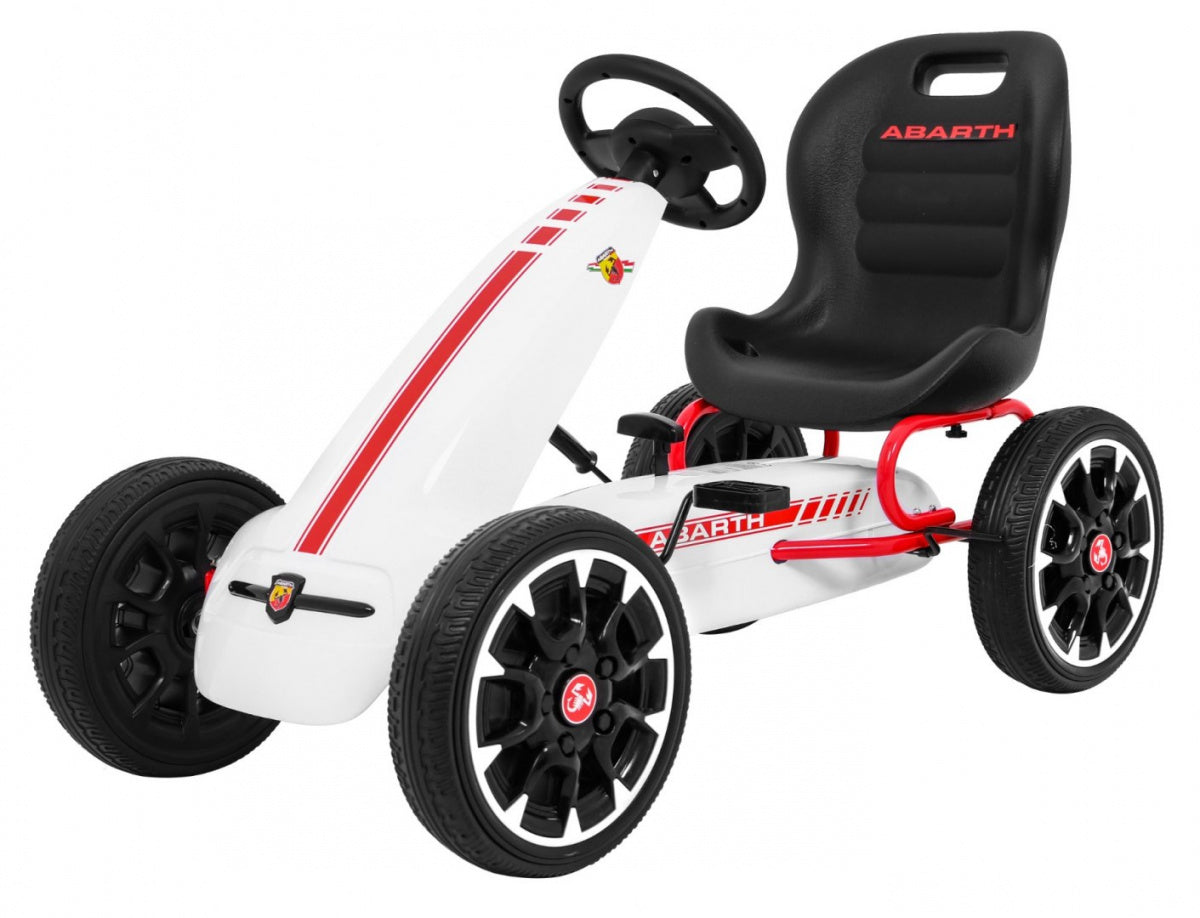Go-kart na pedale ABARTH - bijeli