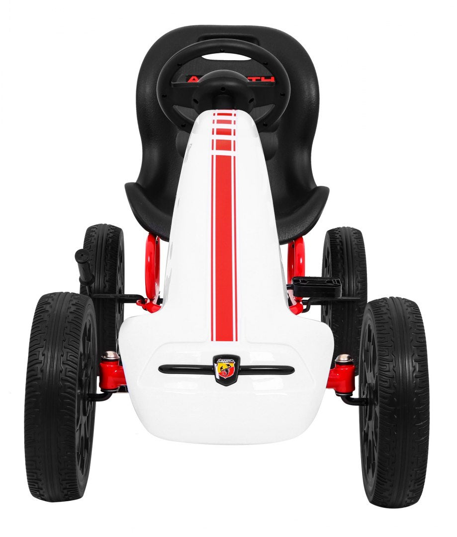 Go-kart na pedale ABARTH - bijeli