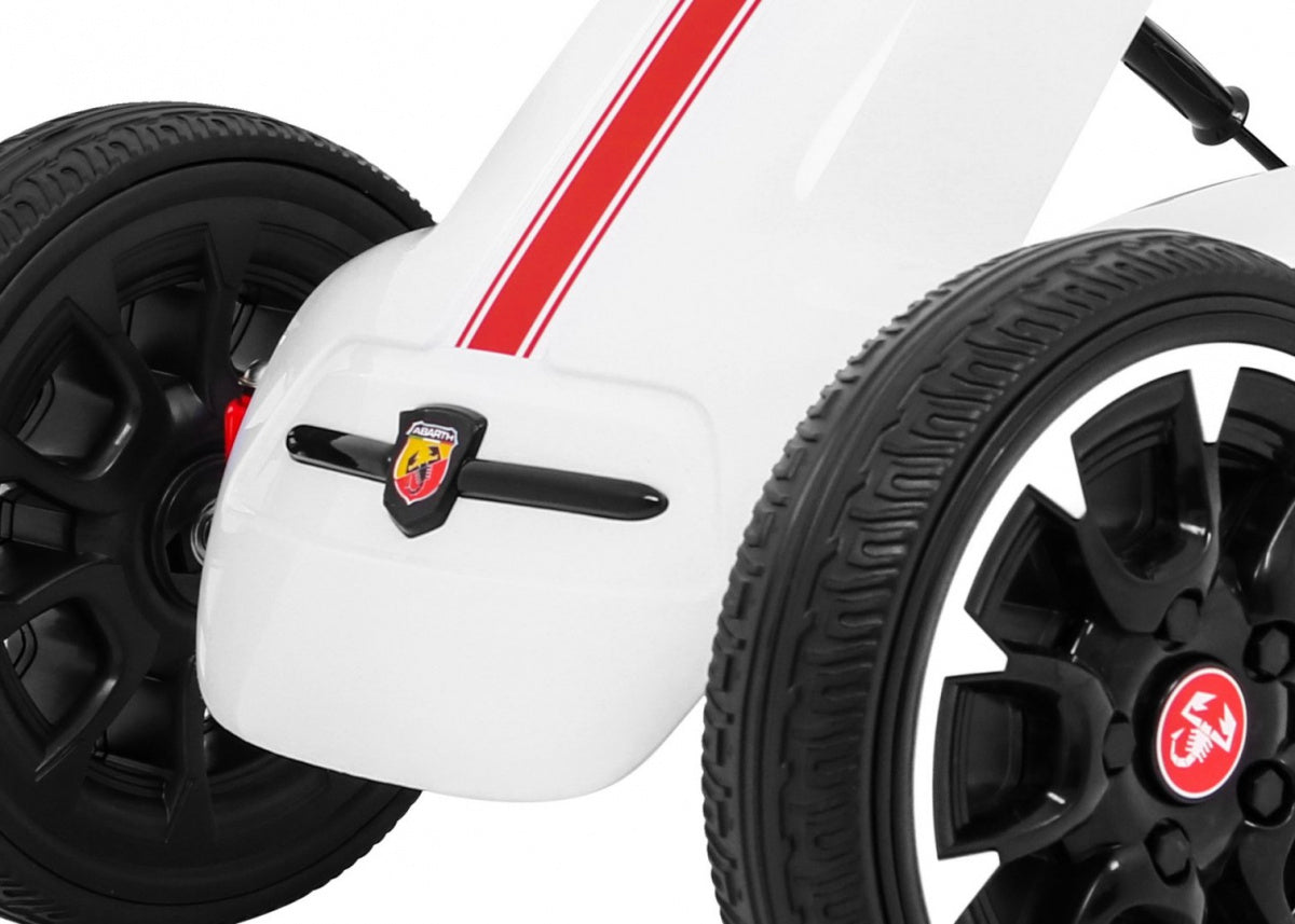 Go-kart na pedale ABARTH - bijeli