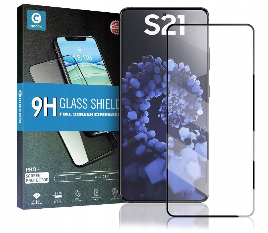 KALJENO STAKLO MOCOLO TG + GLASS ZA SAMSUNG GALAXY S21 CRNO