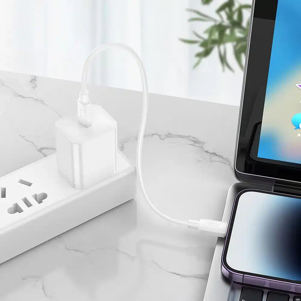 HOCO Type C kabel za iPhone Lightning 8-pin Hyper Power Delivery 27W X96 25cm bijeli