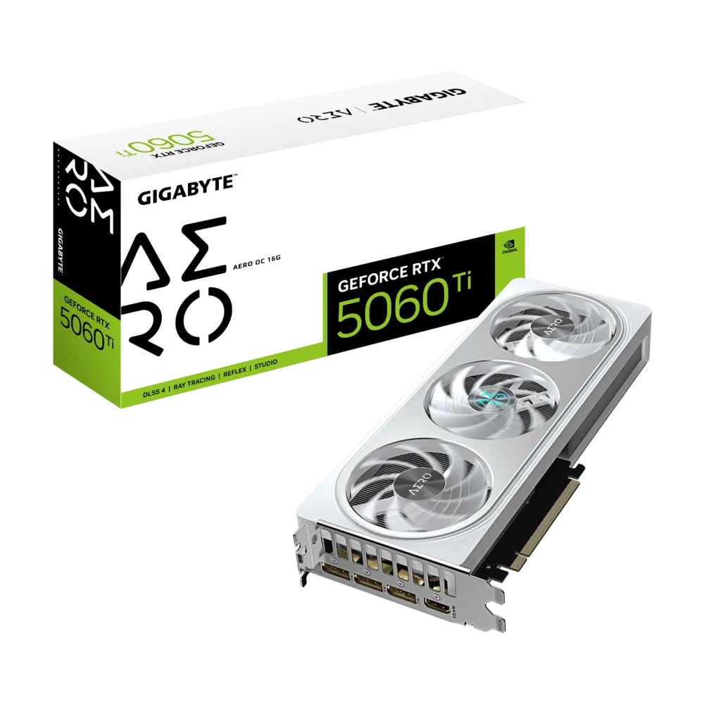 GIGABYTE GeForce RTX 5060 Ti AERO OC 16G NVIDIA 16 GB GDDR7