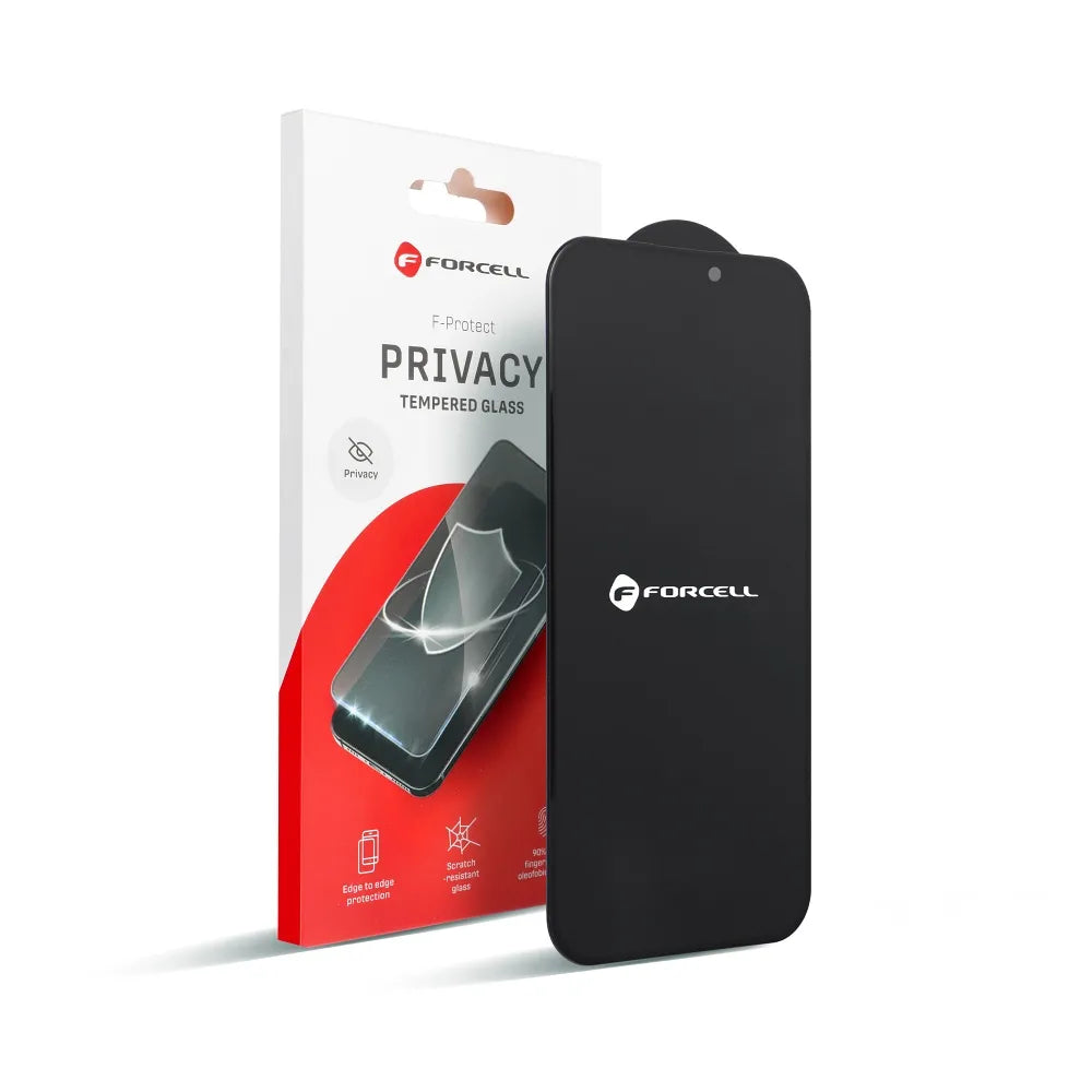 Kaljeno staklo Forcell Privacy Glass Anti-spy za iPhone 16 crno