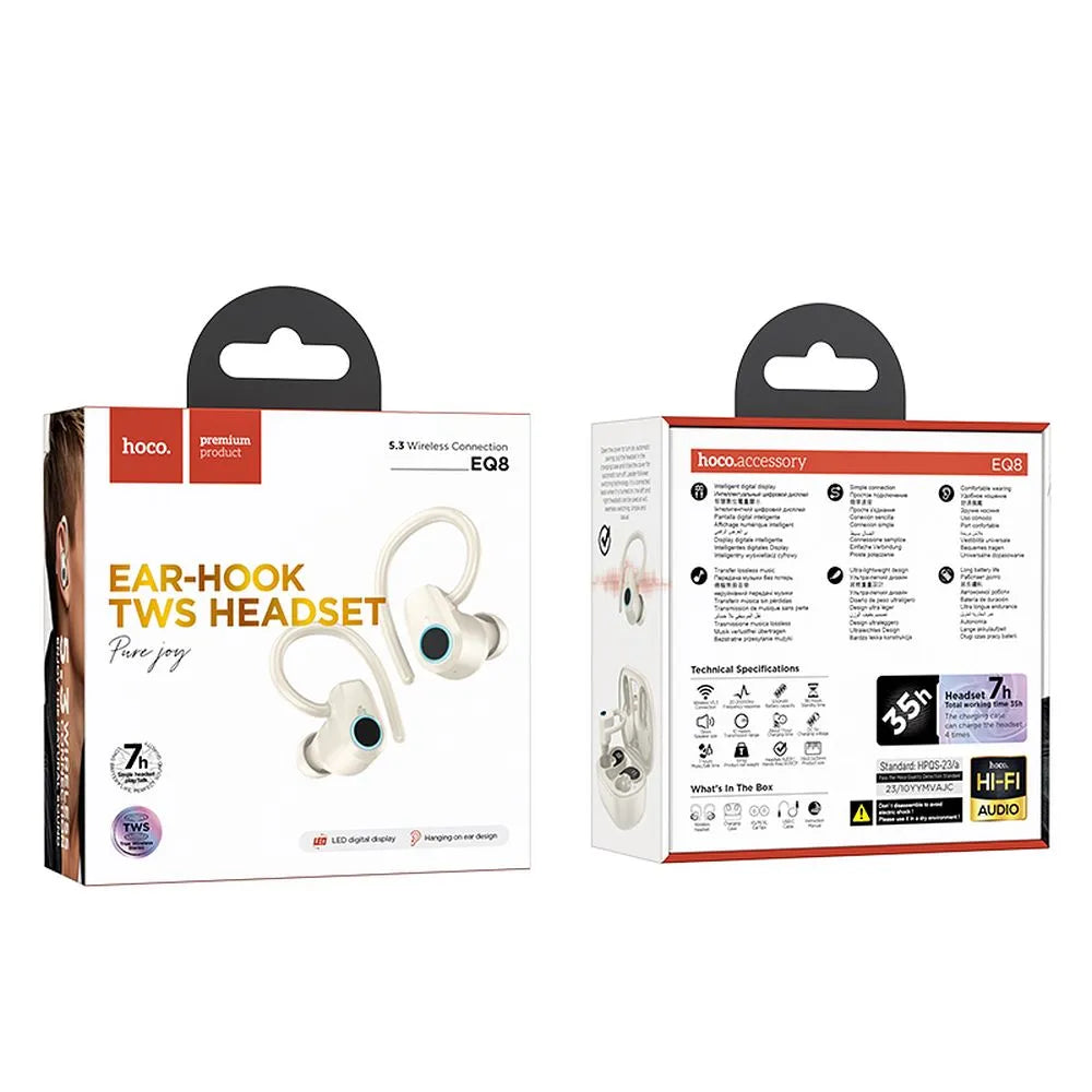 HOCO bežične/bluetooth stereo slušalice TWS Pure joy in-ear EQ8 bijele