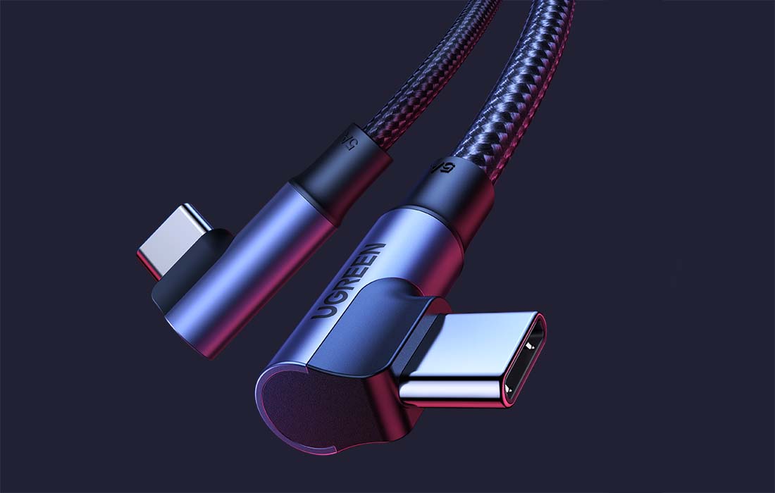 Kutni kabel USB-C na USB-C UGREEN US335 5A 100W 2m