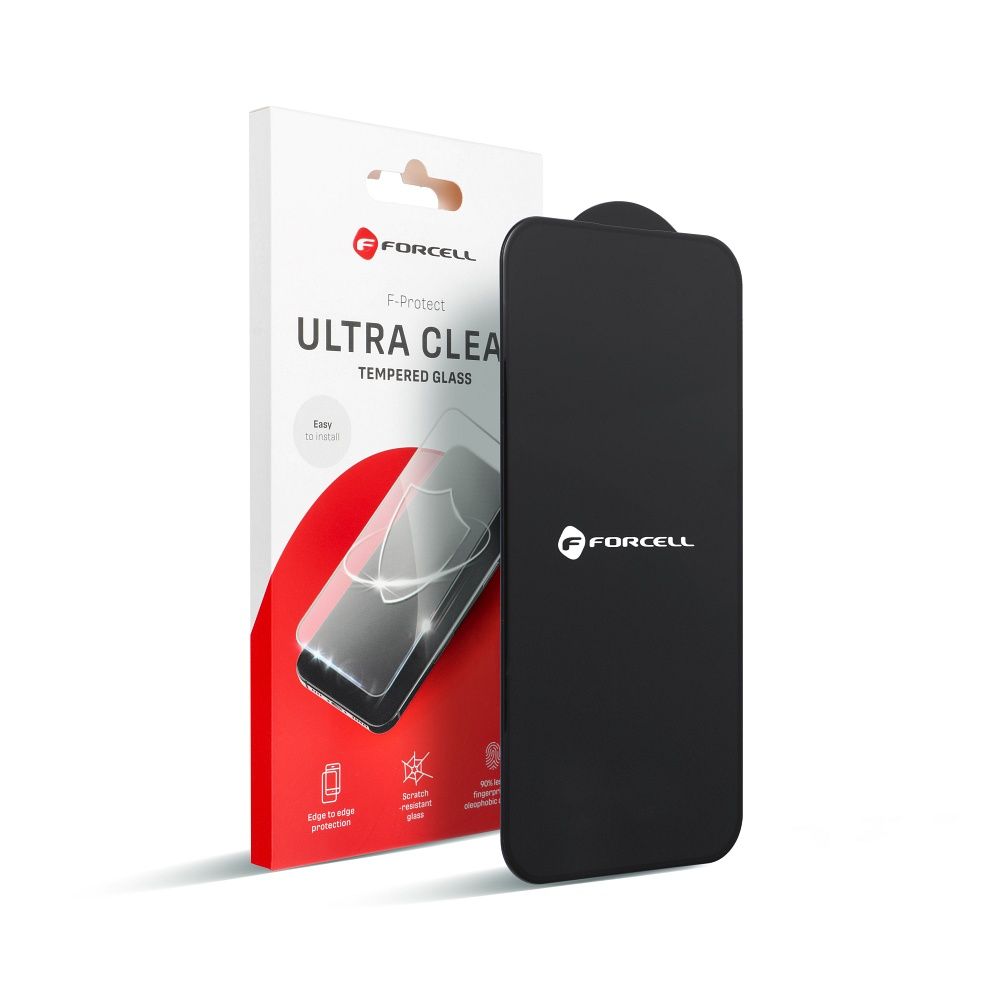 Kaljeno staklo za iPhone 17 AIR Forcell Ultra Clear Glass crno