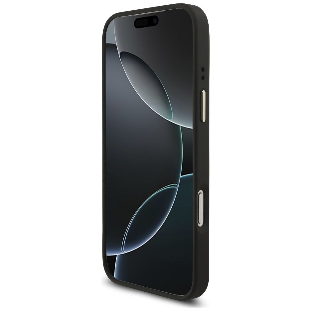 GUESS maskica za IPHONE 17 Pro kompatibilna s MagSafe (4G PU s trokutastim logotipom) zlatno-crna