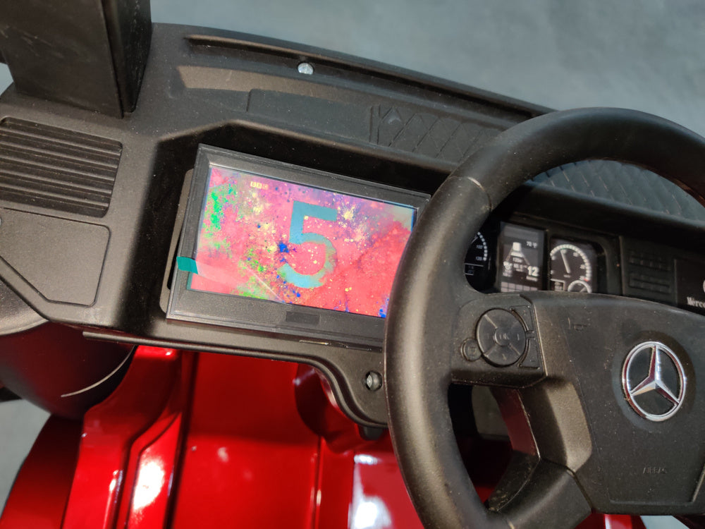 Kamion na akumulator Mercedes Actros 4x4 MP4- plavi/lakirani