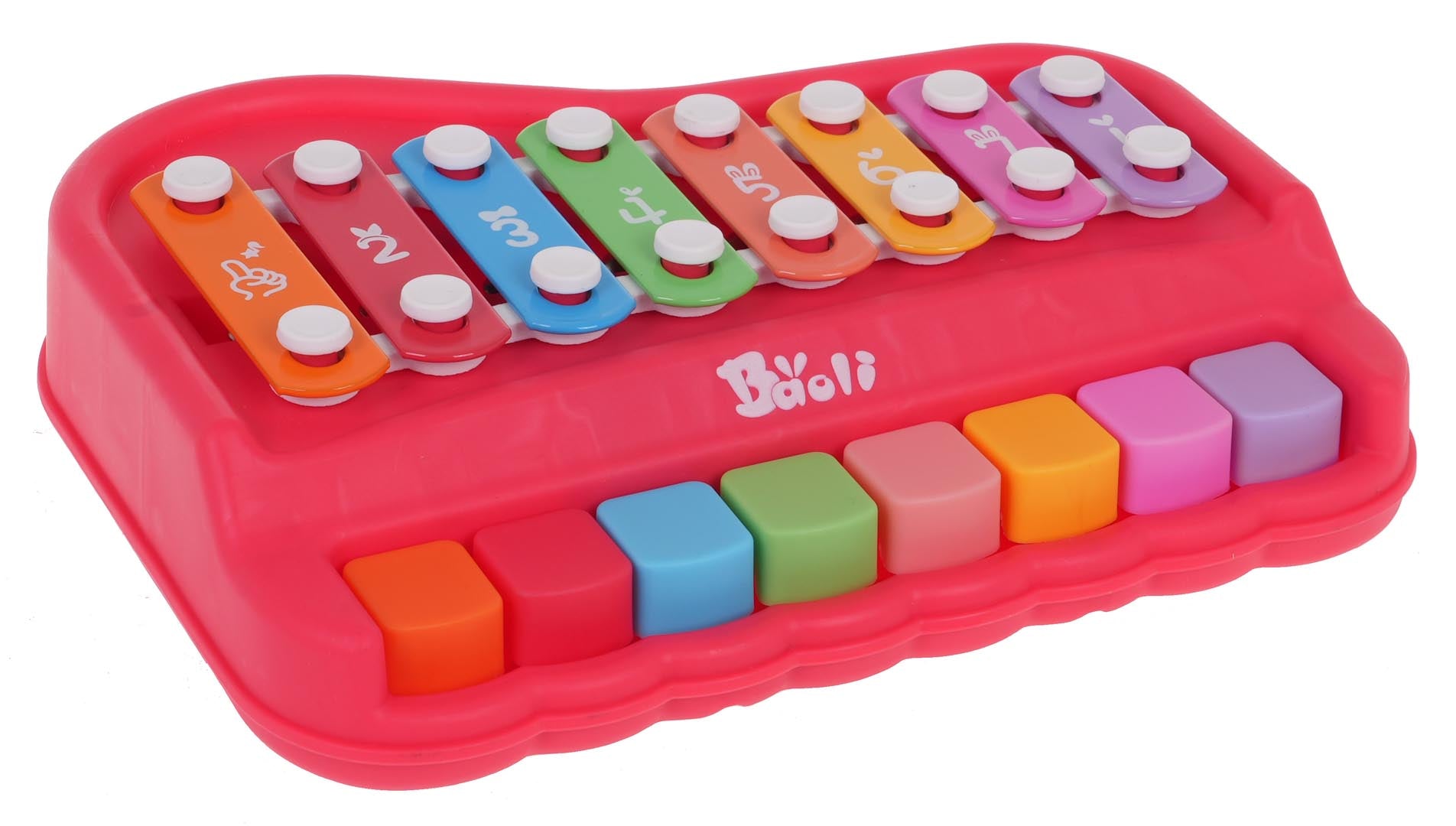 Piano + činele za igru - crvena