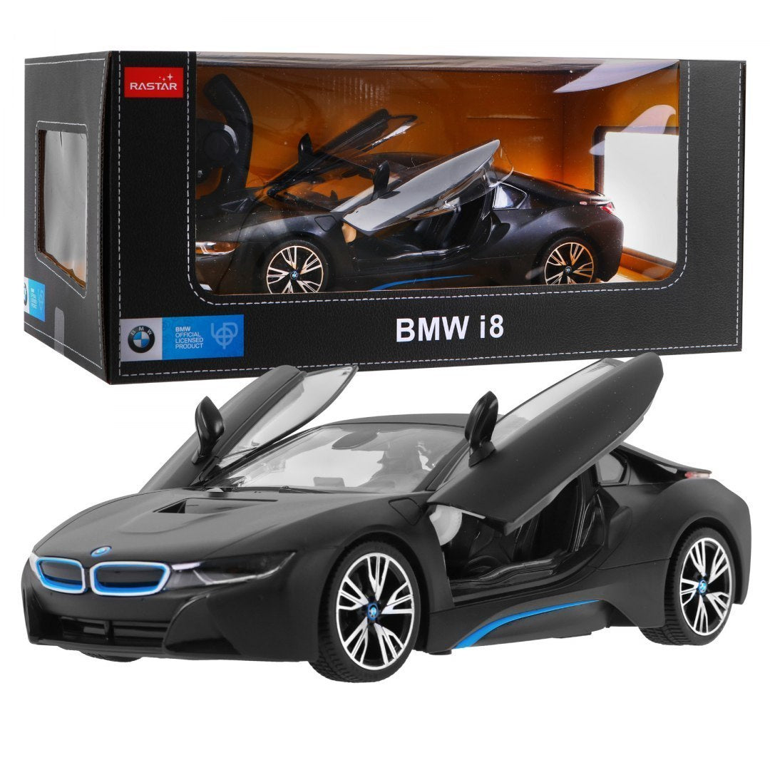 Licencirani auto na daljinsko upravljanje BMW i8 1:14 RASTAR - crni