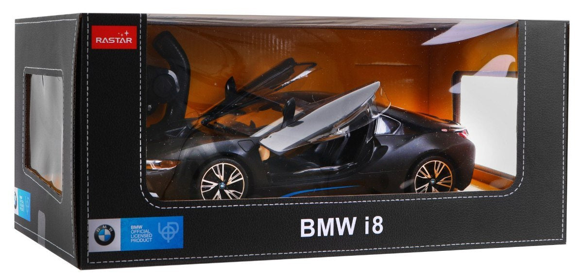 Licencirani auto na daljinsko upravljanje BMW i8 1:14 RASTAR - crni
