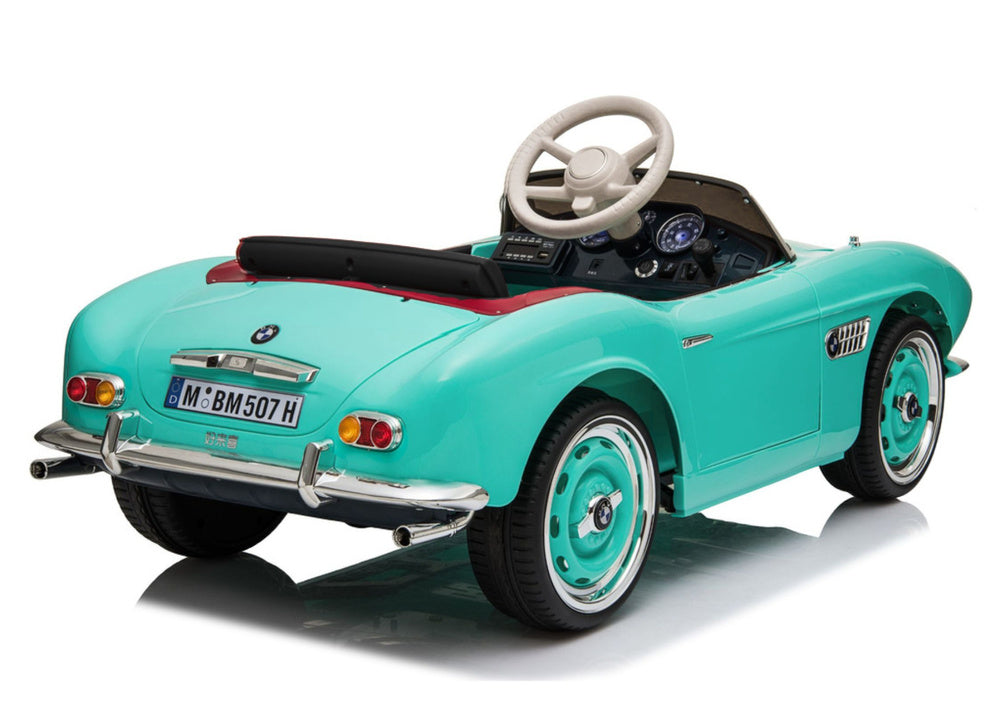 Licencirani auto na akumulator BMW Retro SX1938 - svjetlo plavi