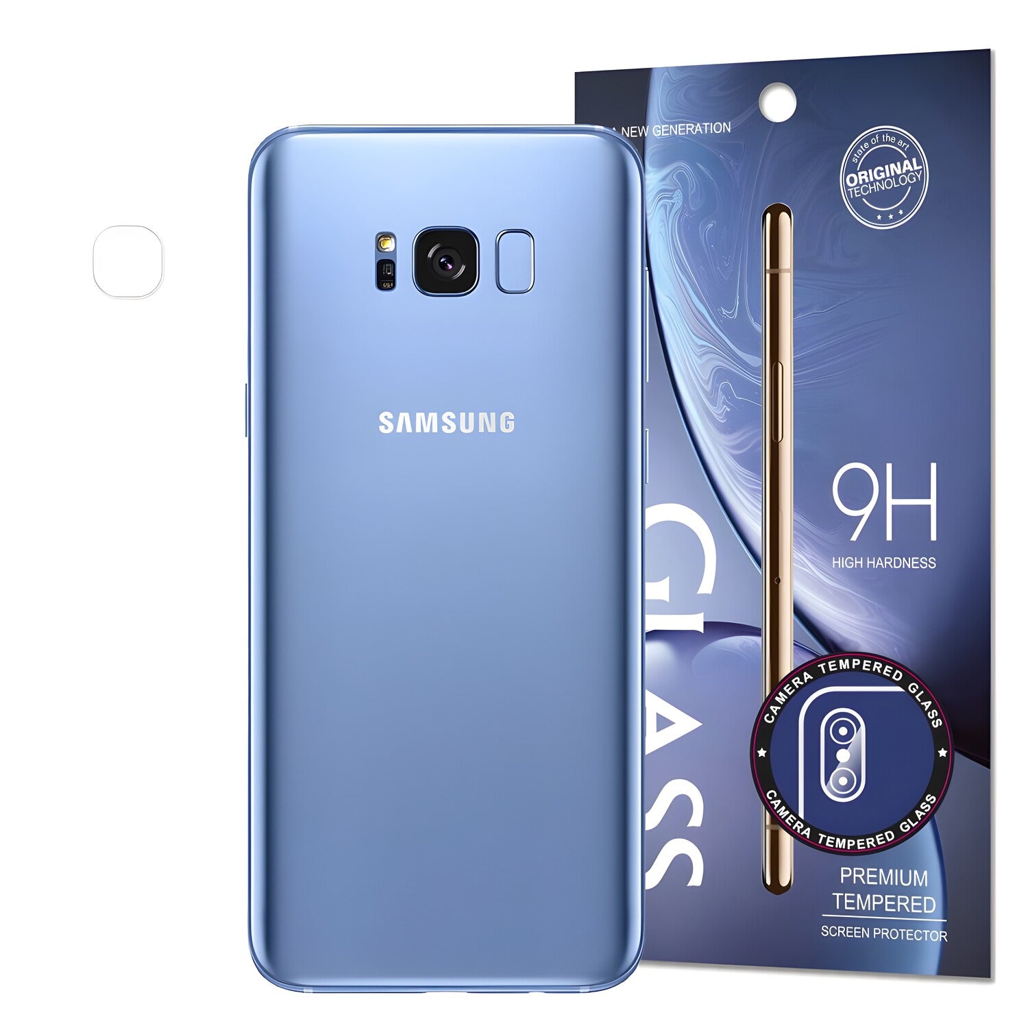 Zaštitno staklo za kameru 9H za Samsung Galaxy S8 - Prozirna KP14876