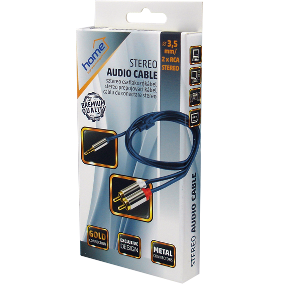 home Kabel RCA x 2 / 3,5mm x 1, dužina 1.0m - A 49-1M