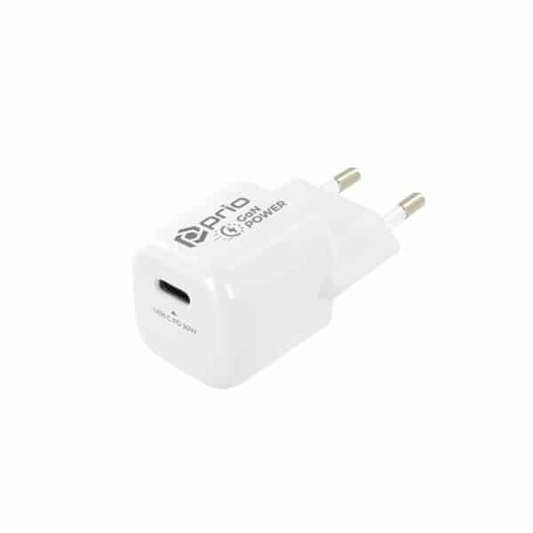 Prio Zidni punjač GaN Power 30W PD (USB C) bijeli