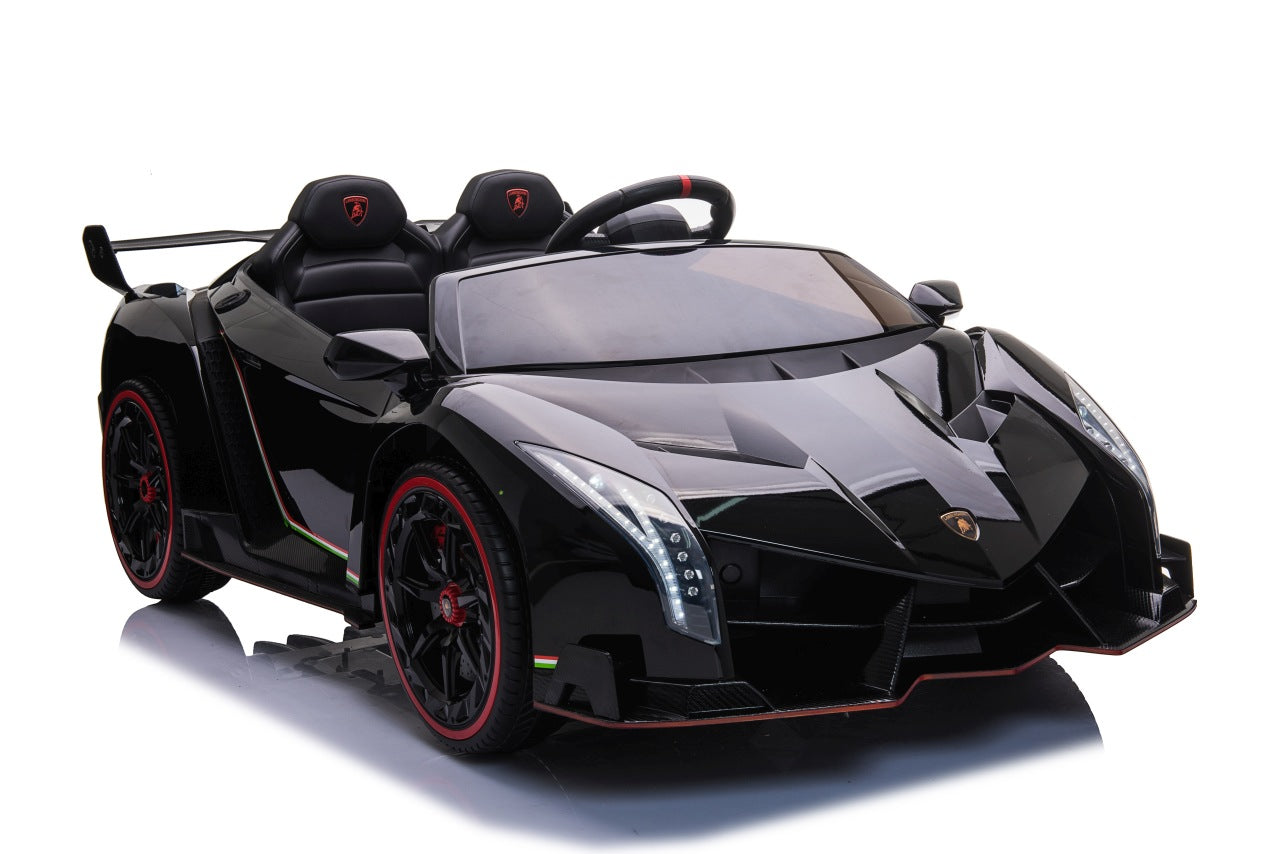 Licencirani auto na akumulator Lamborghini Veneno 4x4 - dvosjed - crni