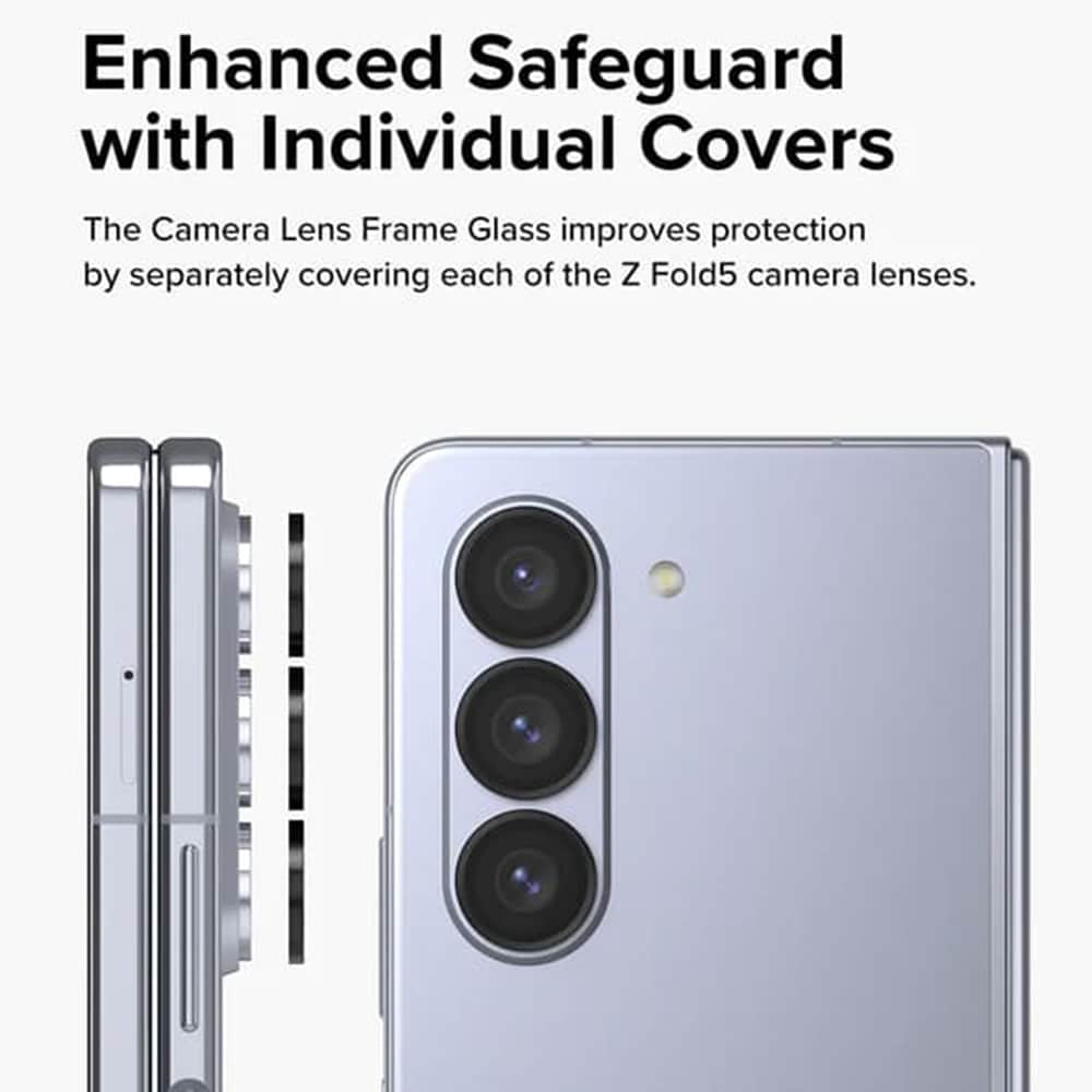 Ringke - Staklo okvira objektiva kamere za Samsung Galaxy Z Fold5 - crno