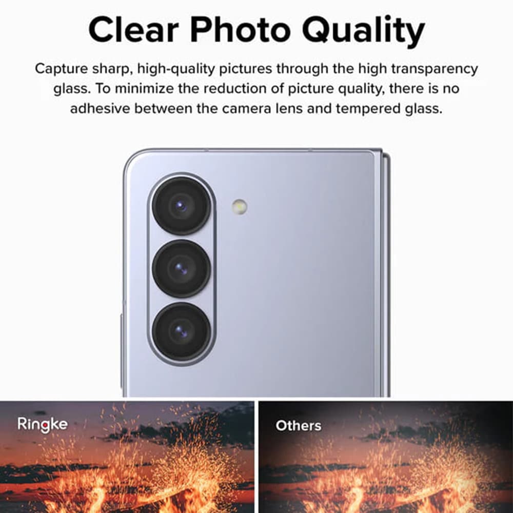 Ringke - Staklo okvira objektiva kamere za Samsung Galaxy Z Fold5 - crno