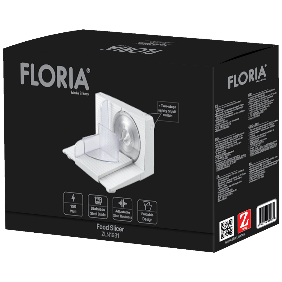 Floria Rezalica, mesoreznica, 150W, debljina reza 0-15 mm - ZLN1931