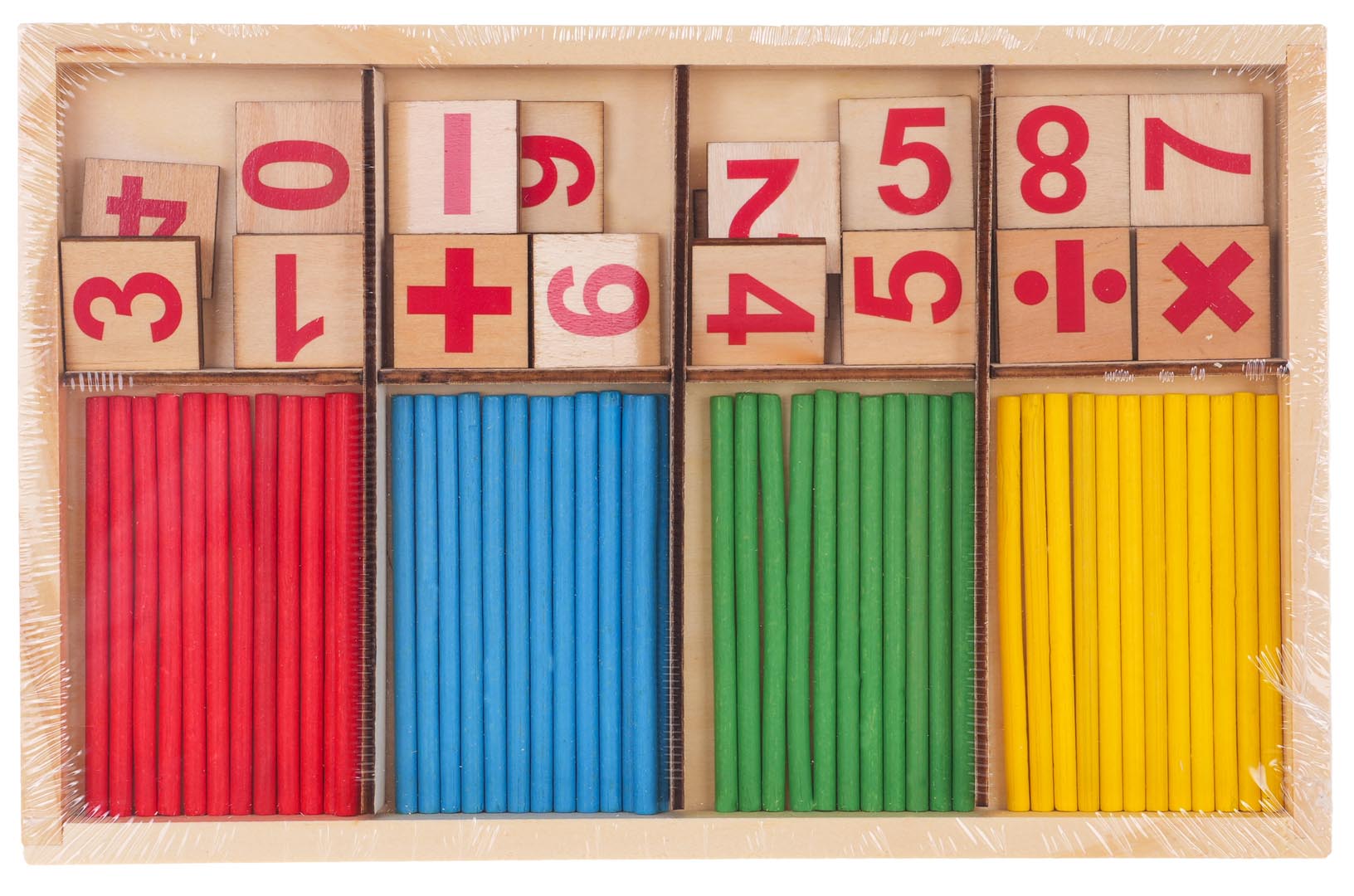 Drveni štapići za učenje matematičkih funkcija