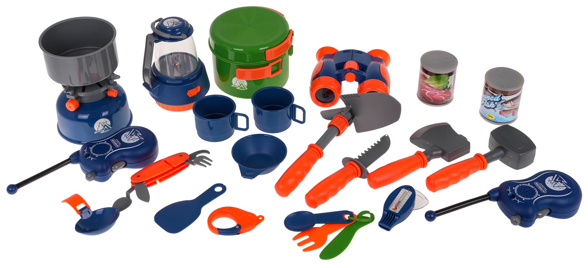 Dječji šator za igru MEGA Camping + rekviziti za kampiranje