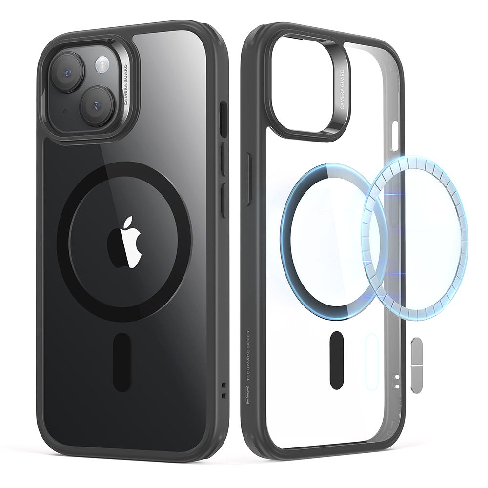 ESR - Classic Hybrid HaloLock maska za iPhone 15 Plus - Clear Black