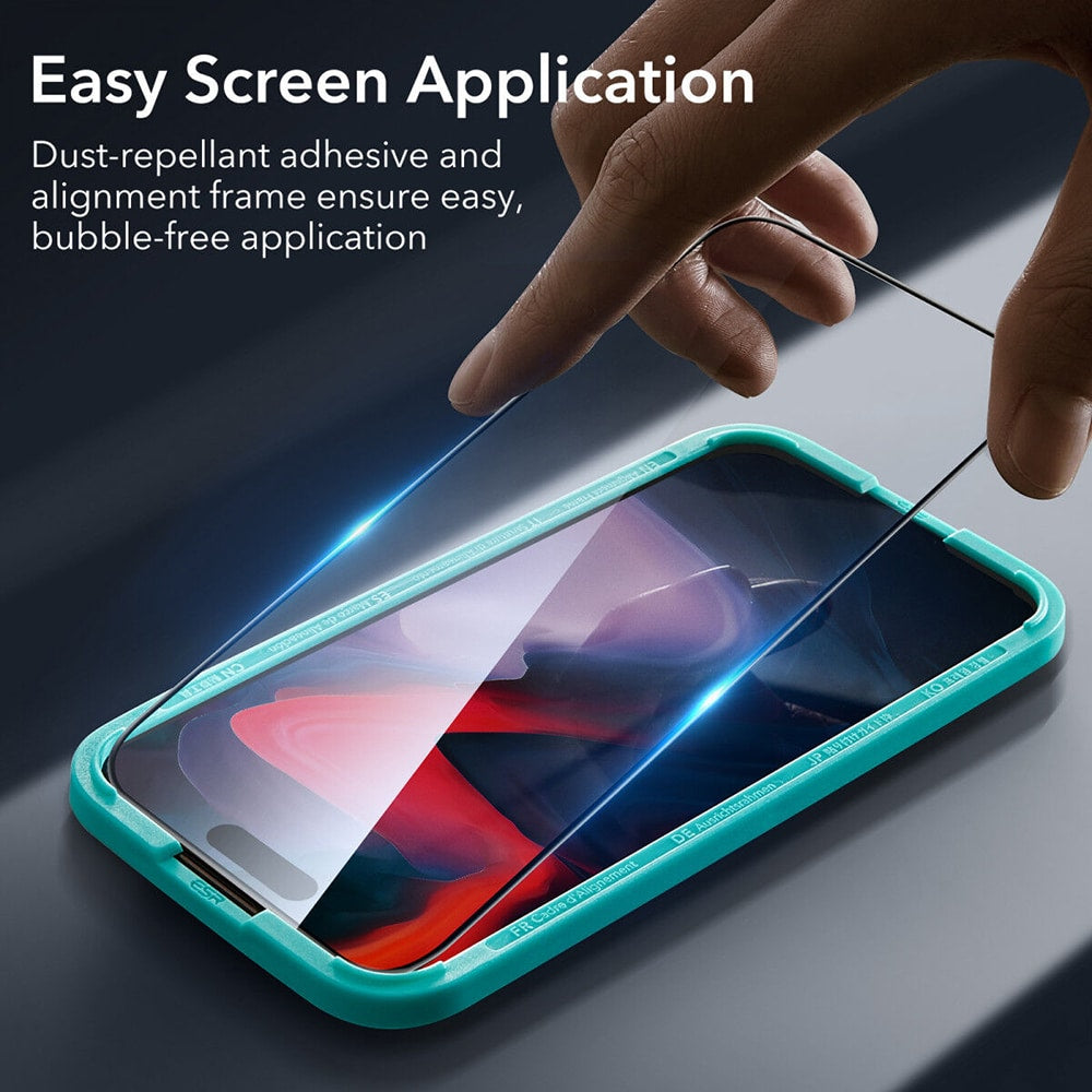 ESR - premium kaljeno staklo za iPhone 15 Pro Max - crno