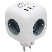 home Strujni razdjeljnik sa 3 utičnice, 3 x USB, kocka - CUBE1