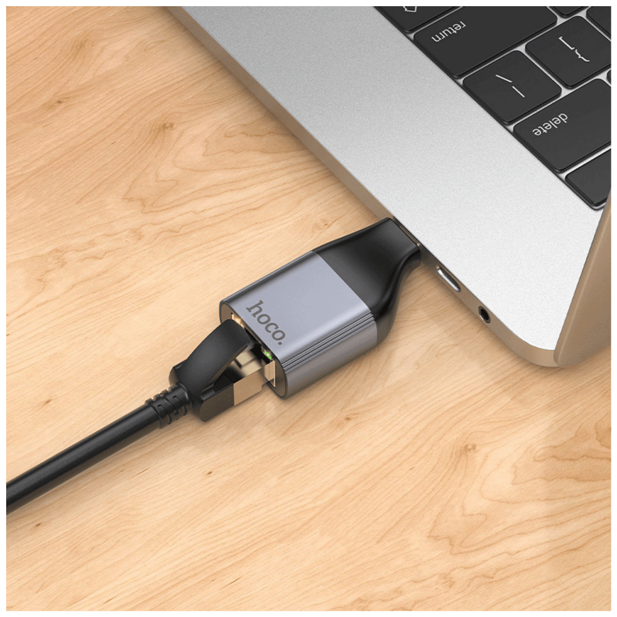 hoco. Adapter USB type C na LAN - UA22 type C