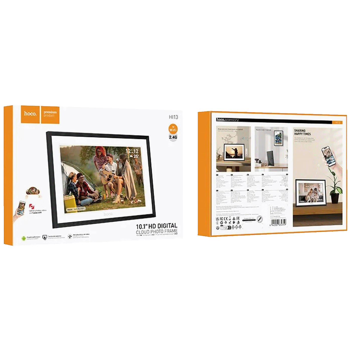 hoco. Digitalni foto okvir 10", LCD touch panelWiFi, microUSB - HI13