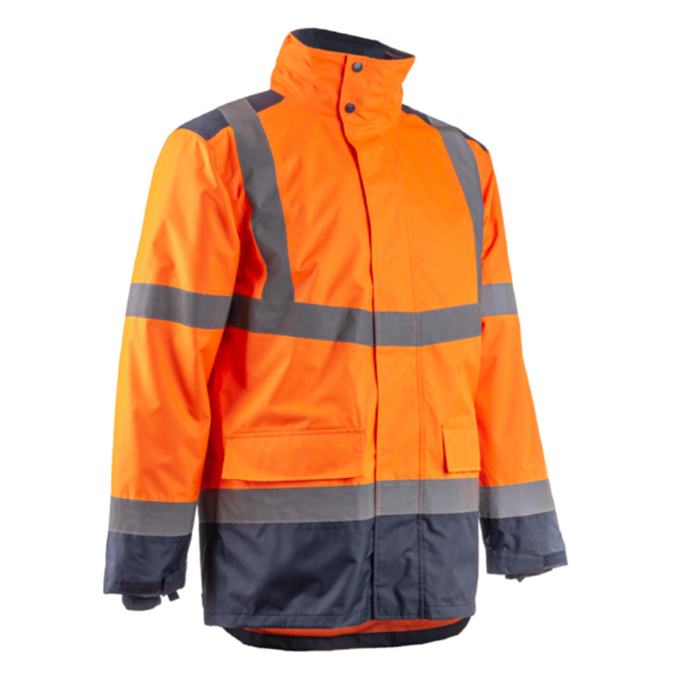Signalizirajuća zaštitna Hi-viz parka KAZAN narančasto-plava, vel. XXL