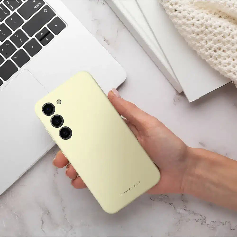 Roar Cloud-Skin maska za SAMSUNG GALAXY A55 5G svijetlo žuta