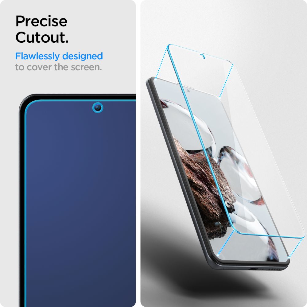 SPIGEN GLAS.TR SLIM KALJENO STAKLO 2-kom ZA XIAOMI 12T / 12T PRO CLEAR