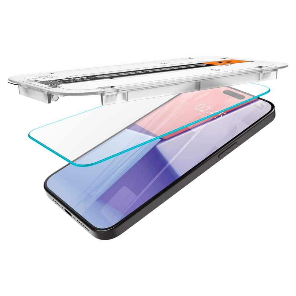 SPIGEN GLAS.TR EZ FIT Kaljeno staklo za iPhone 15 Pro Max prozirno
