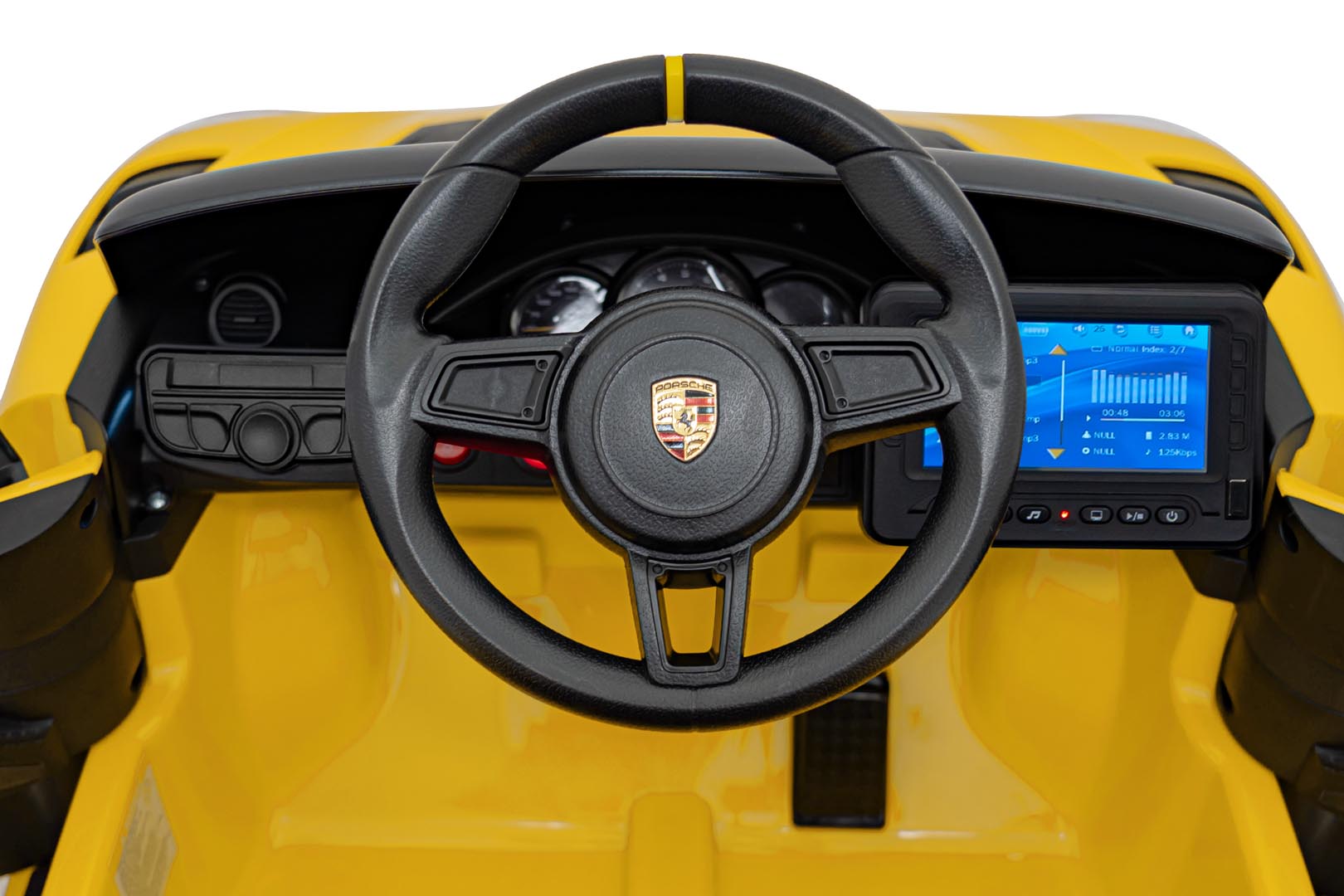 Licencirani auto na akumulator Porsche 718 MP4 - žuti