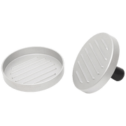 home Preša za hamburgere, rebrasti aluminij, promjer 115 mm - GRT06