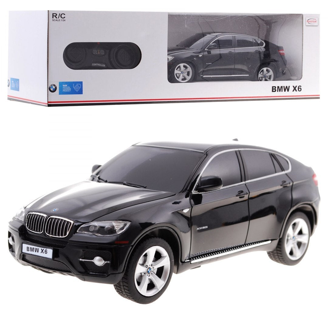 Licencirani auto na daljinsko upravljanje BMW X6 1:24 RASTAR - crni